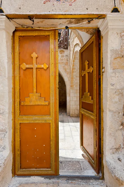 Cross on the Door — Stock Photo, Image