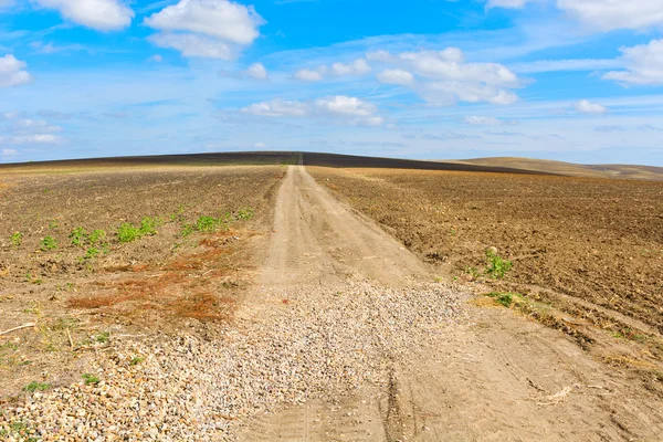 Onverharde weg — Stockfoto