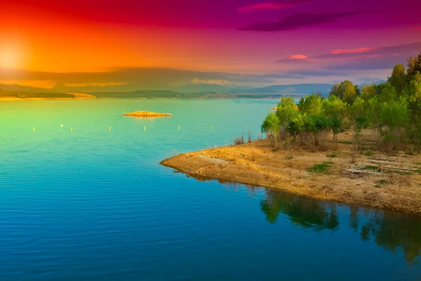 Lago en España — Foto de Stock