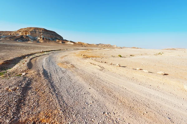 Weg in de woestijn — Stockfoto