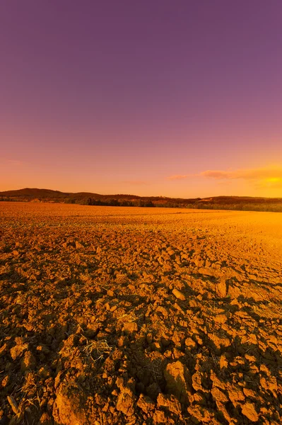 Toscana ao pôr-do-sol — Fotografia de Stock