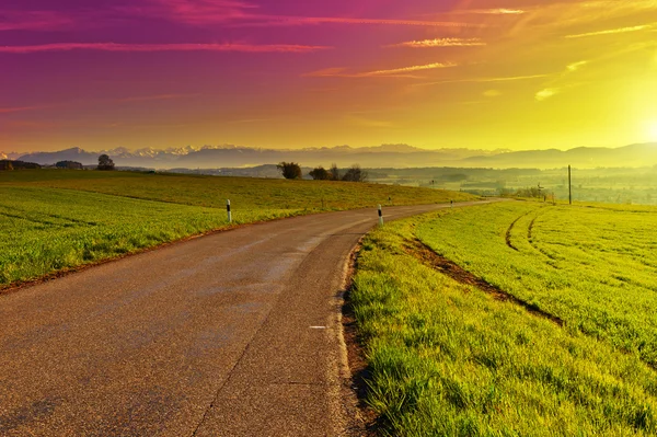 Tramonto in Svizzera — Foto Stock