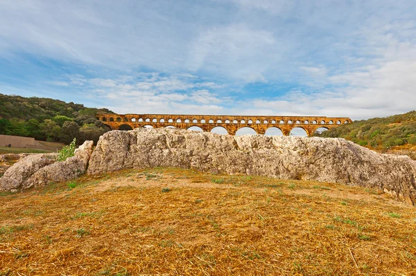 Aqueduto romano — Fotografia de Stock