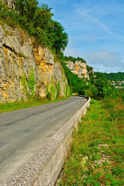 Estrada nos Alpes — Fotografia de Stock