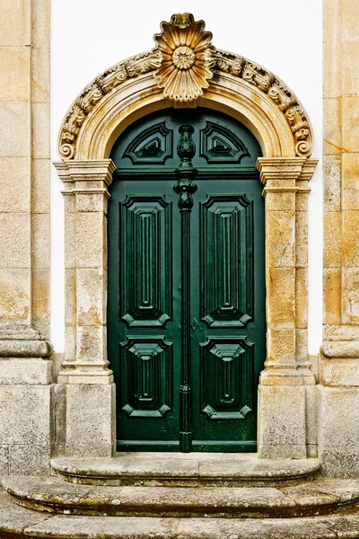 Grüne Tür — Stockfoto