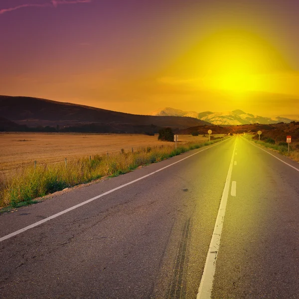 Pôr do sol em Espanha — Fotografia de Stock