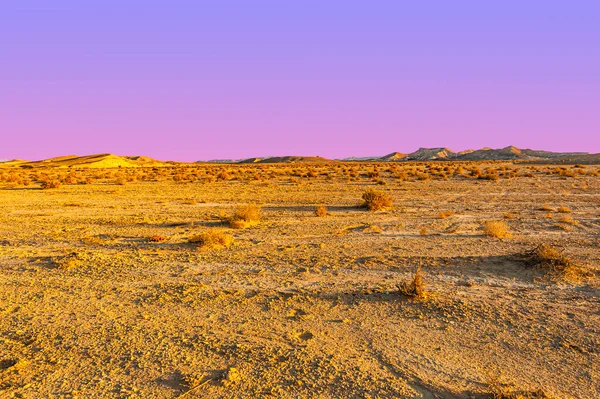 Breathtaking Landscape Rock Formations Israel Desert Lifeless Desolate Scene Concept — Stock Photo, Image