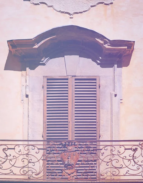 Closed Shutters Italian City Arezzo Symbol Restricting Tourism Faded Color — Stock Photo, Image