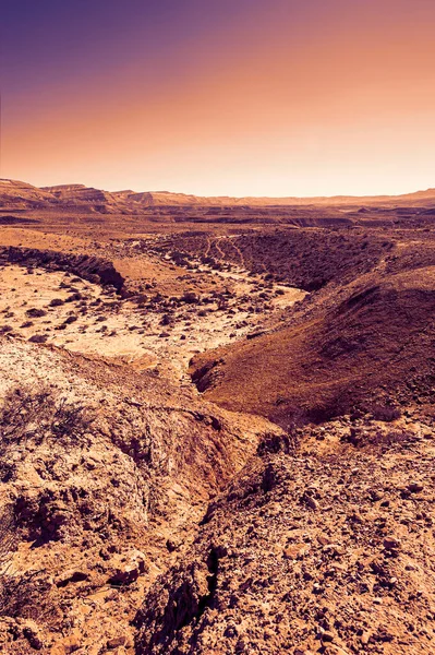 Scène Sans Vie Désolée Paysage Couper Souffle Des Formations Rocheuses — Photo