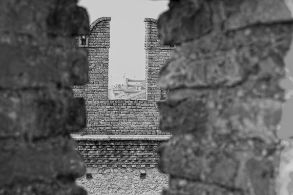 Castel Vecchio Bridge Scaliger Bridge Fortified Bridge Verona Northern Italy — Stock Photo, Image