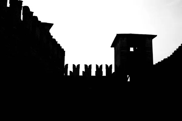 Die Castel Vecchio Brücke Oder Scaliger Brücke Ist Eine Befestigte — Stockfoto