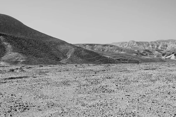 Felsige Hügel Der Negev Wüste Israel Atemberaubende Landschaft Der Felsformationen — Stockfoto