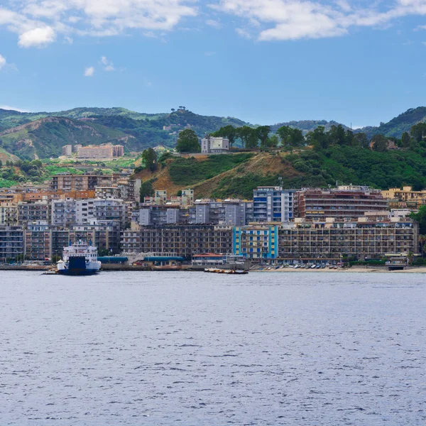 View City Messina Strait — Stock Photo, Image