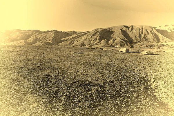 Colinas Rocosas Del Desierto Del Neguev Israel Foto Estilizada —  Fotos de Stock