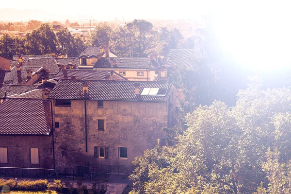 Bergamo Şehri Citt Alta Olarak Bilinen Eski Bir Duvarlı Çekirdekten — Stok fotoğraf