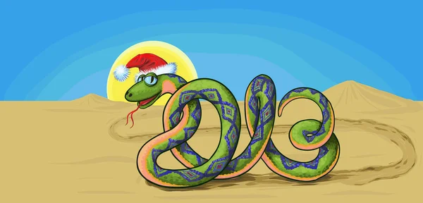 Snake symbol 2013 — Stock Vector