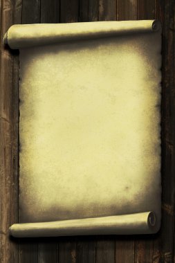 Grunge Kağıt ahşap duvar arka planda