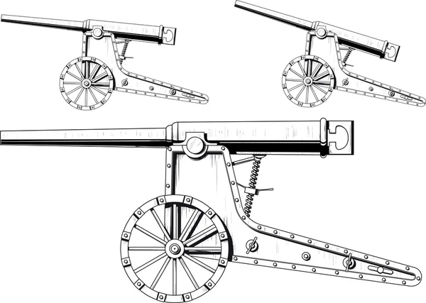 古い大砲 — ストックベクタ