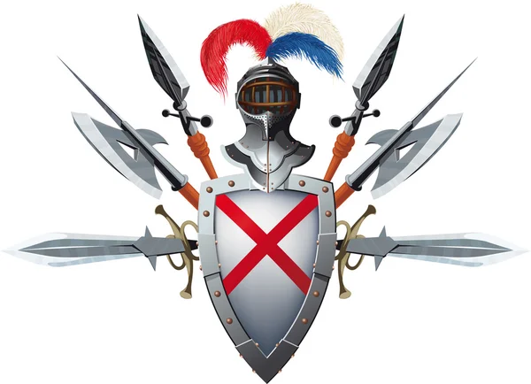 Knight's mascotte — Stockvector