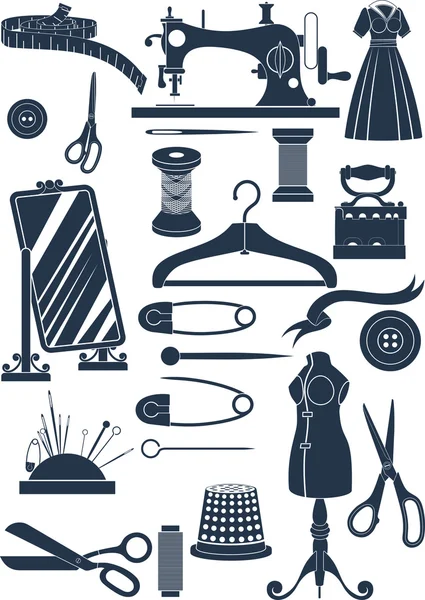 Sewing accessories — Stock Vector