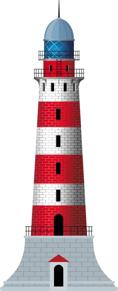 Lonely lighthouse — Stock Vector