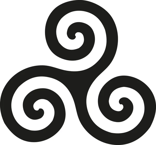 Triskel Φυλαχτό Αρχαία Ισχυρή Scandinavian Και Celtic Μυθική Rune Διανυσματική — Διανυσματικό Αρχείο