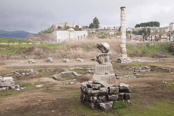 Ruinerna av artemision i Efesos — Stockfoto