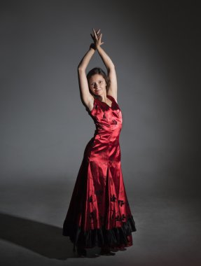 genç kadın Flâmenko Dansı