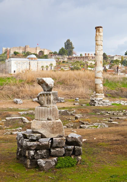 Ruinen der Artemision im Ephesus — Stockfoto