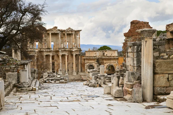 Celsus library in Ephesus — Stock Photo, Image