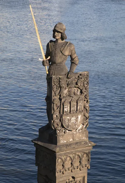Estatua en Praga — Foto de Stock