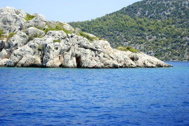 tropikal mavi deniz ve ada
