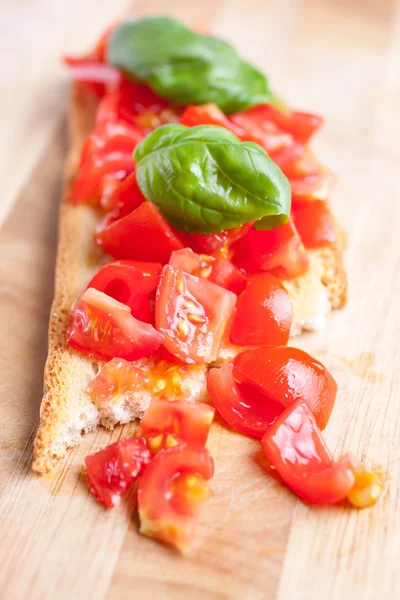 Bruschetta com tomates — Fotografia de Stock