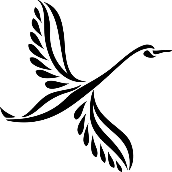 Létající labutě — Stockový vektor