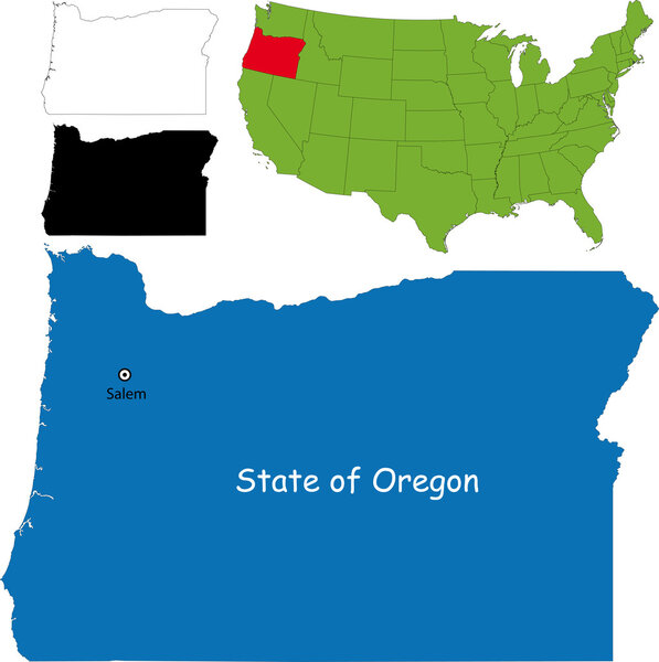 Oregon map