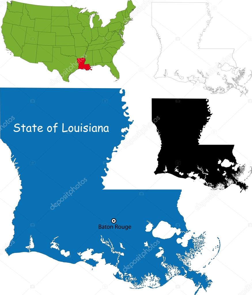 Louisiana map