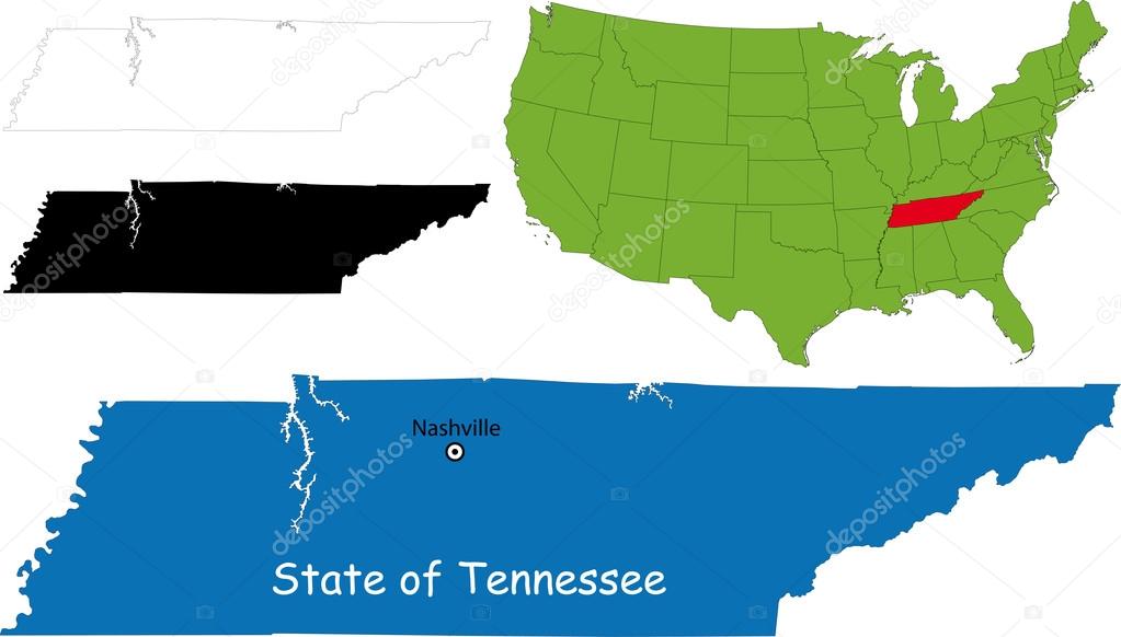 Tennessee map