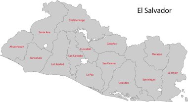 gri el salvador Haritası