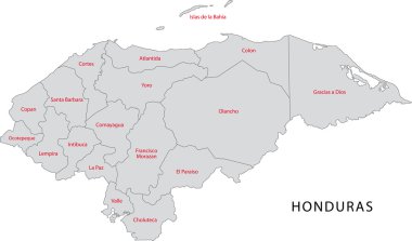 siyah honduras Haritası