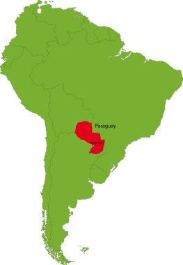 Paraguay Haritası