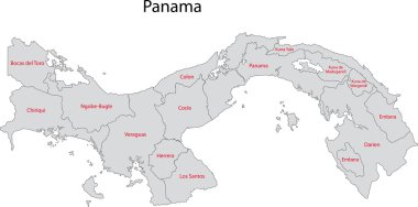 gri panama Haritası