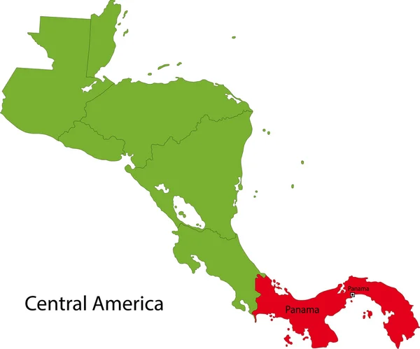 Panamá Mapa — Vetor de Stock