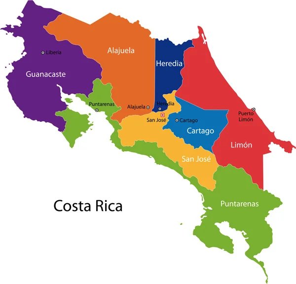 Costa Rica Haritası