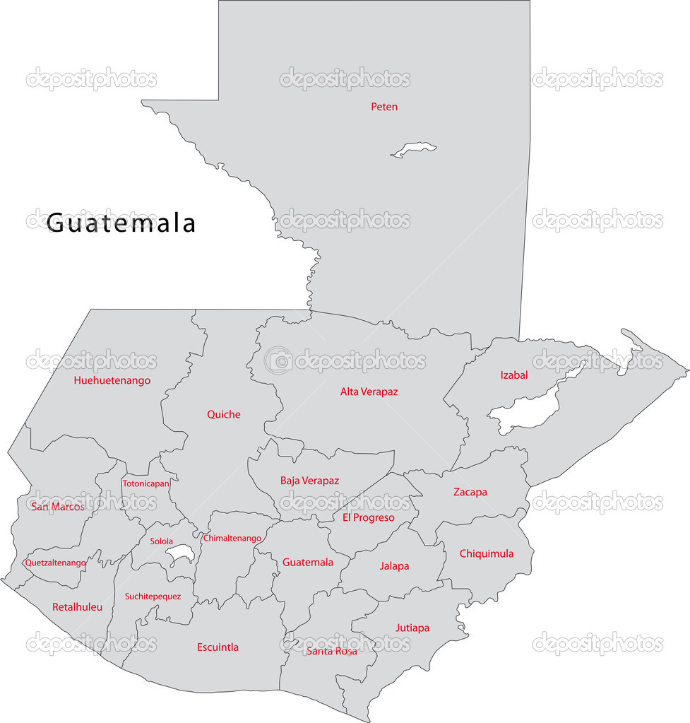guatemala karta grå guatemala karta — Stock Vektor © Volina #32468801 guatemala karta