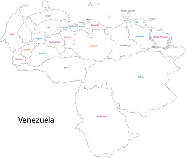 Kontur venezuela Haritası