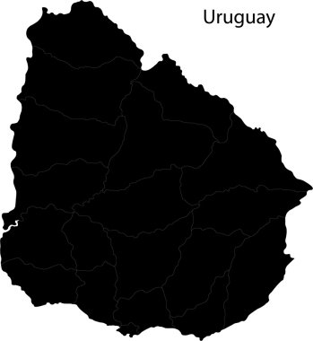 siyah uruguay Haritası