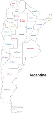 Arjantin Haritası anahat