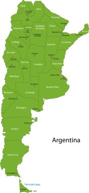 Yeşil Arjantin Haritası