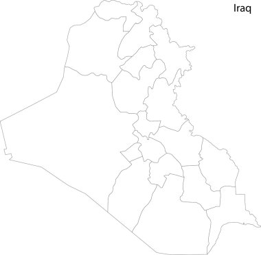 Kontur Irak Haritası