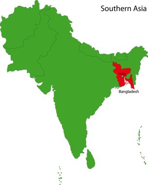 Bangladeş Haritası
